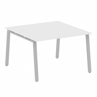 Metal System Перег. стол (1 столешница) на А-образном м/к БА.ПРГ-1.2 Белый/Серый металл 1200*1235*750