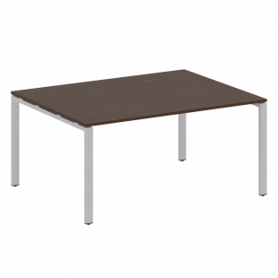 Metal System Перег. стол (1 столешница) на П-образном м/к БП.ПРГ-1.4 Венге/Серый металл 1600*1235*750