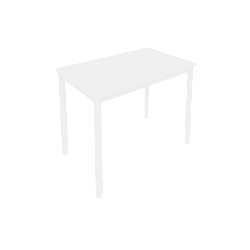 Slim Стол письменный на металлокаркасе С.СП-3.1 Белый/Белый металл 980*600*750