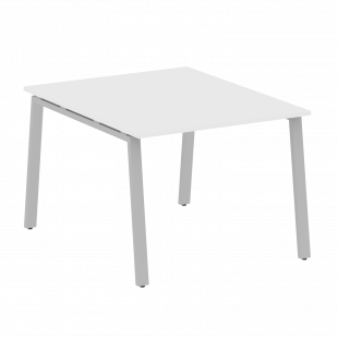 Metal System Перег. стол (1 столешница) на А-образном м/к БА.ПРГ-1.1 Белый/Серый металл 1000*1235*750