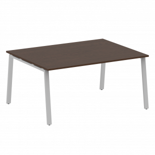 Metal System Перег. стол (1 столешница) на А-образном м/к БА.ПРГ-1.4 Венге/Серый металл 1600*1235*750