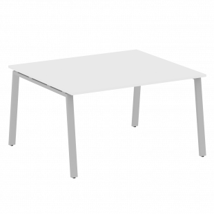 Metal System Перег. стол (1 столешница) на А-образном м/к БА.ПРГ-1.3 Белый/Серый металл 1400*1235*750