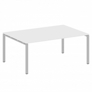 Metal System Перег. стол (1 столешница) на П-образном м/к БП.ПРГ-1.5 Белый/Серый металл 1800*1235*750