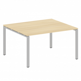 Metal System Перег. стол (1 столешница) на П-образном м/к БП.ПРГ-1.3 Акация/Серый металл 1400*1235*750