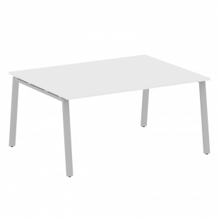 Metal System Перег. стол (1 столешница) на А-образном м/к БА.ПРГ-1.4 Белый/Серый металл 1600*1235*750