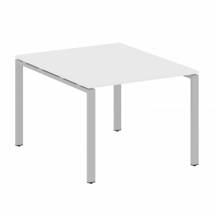 Metal System Перег. стол (1 столешница) на П-образном м/к БП.ПРГ-1.1 Белый/Серый металл 1000*1235*750