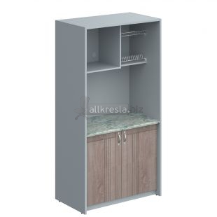 Шкаф для посуды SCB 120.3ML Дуб Сонома/Металлик 1030х600х2000