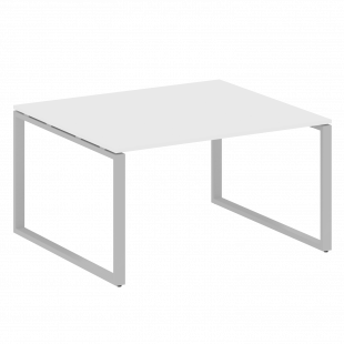 Metal System Перег. стол (1 столешница) на О-образном м/к БО.ПРГ-1.3 Белый/Серый металл 1400*1235*750