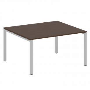 Metal System Перег. стол (1 столешница) на П-образном м/к БП.ПРГ-1.3 Венге/Серый металл 1400*1235*750