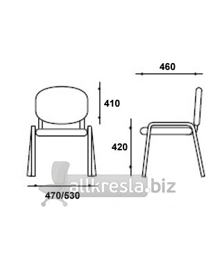 размеры офисного стула исо 