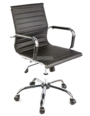 Harman M (Харман) кресло для переговорных - Черная экокожа /арт.7#89953/
