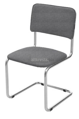 Офисный стул Сильвия хром (ткань 16 gray) (x5 шт. в коробке)
