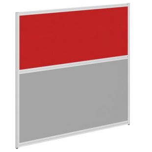 Секция комбинированной перегородки RP115SL90 Серый/Красный 26-22 900х22х1115