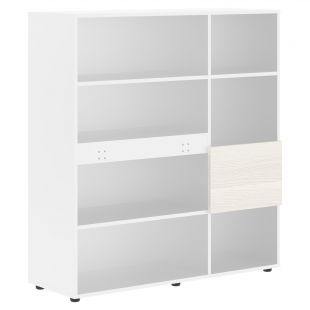 ЭДИС Стеллаж EHC 1245 Ясень Траун/Белый 1250х430х1355 (edis) ЭДИС Стеллаж EHC 1245 Ясень Траун/Белый 1250х430х1355 (edis)