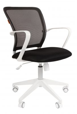 Офисное кресло Chairman 698 Россия белый пластик TW-11/TW-01 черный