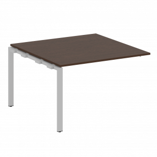 Metal System Проходной элемент перег. стола на П-образном м/к БП.ППРГ-2 Венге/Серый металл 1200*1235*750