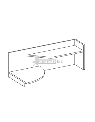 Купить эрго rus полка настольная пу13l (1300х320х460)