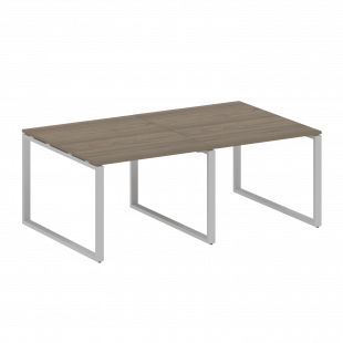 Metal System Перег. стол (2 столешницы) на О-образном м/к БО.ПРГ-2.1 Вяз/Серый металл 2000*1235*750