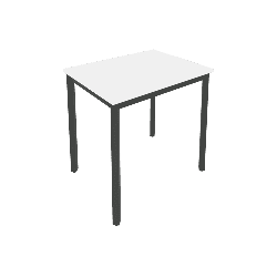 Slim Стол письменный на металлокаркасе С.СП-2.1 Белый/Антрацит металл 780*600*750