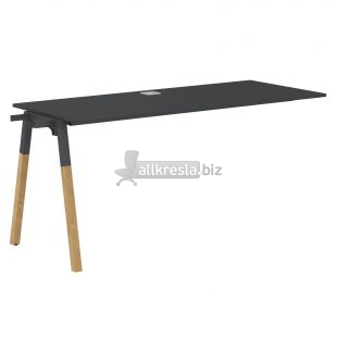 ФОРТА Стол приставной FIST 1567 Черный графит/Черный графит-Бук 1580х670х733 (forta) ФОРТА Стол приставной FIST 1567 Черный графит/Черный графит-Бук 1580х670х733 (forta)