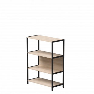 Стеллаж металлический средний ЭВО Евп 830х385x1120 Дуб Соната/Черный