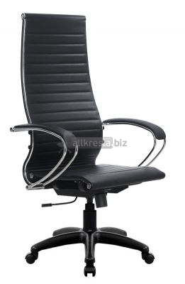 Кресло Нео PL (перф. кожа Черная NewLeather 721) кр-на черный пластик
