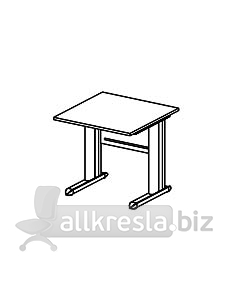 Купить эрго rus стол письменный на металлокаркасе глубина - 800 мм ем-107 (800х800х760)