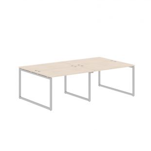 Стол 4-х местный XQWST 2414 Бук Тиара/Алюминий 2400х1406х750 (xten-q) Стол 4-х местный XQWST 2414 Бук Тиара/Алюминий 2400х1406х750 (xten-q)