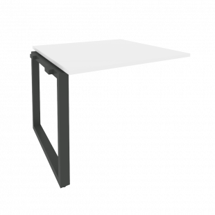 Onix Проходной наборный элемент переговорного стола O.MO-NPRG-1 Белый бриллиант/Антрацит металл 980*980*750