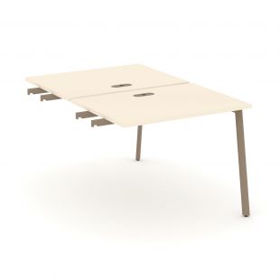Estetica Двойной стол приставка к опорным тумбам ES.D.SPR-1-LP Сатин/Латте металл 980*1500*750
