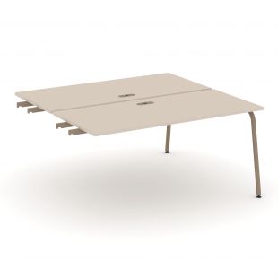 Estetica Двойной стол приставка к опорным тумбам ES.D.SPR-4-LK Капучино/Латте металл 1580*1500*750
