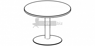 Купить берлин rus конференц стол круглый на опоре с основанием диаметр основания опоры d=500 d=700 кскб 100 d=500 (100х100х74)
