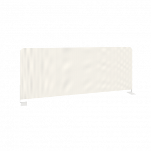 Onix Экран тканевый боковой O.TEKR-98 Белый/Белый металл 980*390*22