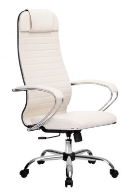 Офисное кресло Kin/Кин CH (к6.1) - кожа рец. NewLeather белая
