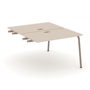 Estetica Двойной стол приставка к опорным тумбам ES.D.SPR-2-LK Капучино/Латте металл 1180*1500*750
