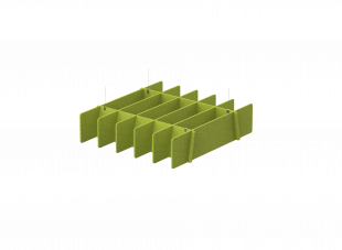 FO Декоративная потолочная конструкция "Решетка" (фурнитура в комплекте) 120х120х40 (17 Хвойно-зеленый)