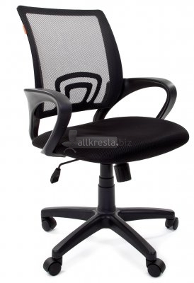 Сhairman 696 - небольшое кресло со сетчатой спинкой - Сетка черная