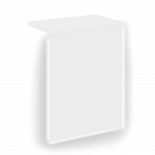 Onix Накладка с подсветкой прямая высокая О.R-NP.V-98.1.S Белый бриллиант 520*327*674