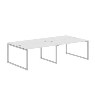 Стол 4-х местный XQWST 2814 Белый/Алюминий 2800х1406х750 (xten-q) Стол 4-х местный XQWST 2814 Белый/Алюминий 2800х1406х750 (xten-q)