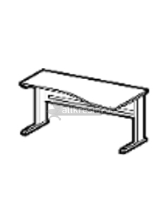 Купить эрго rus стол с асимметричной столешницей на металлокаркасе с приставной стороной 60 см ем-141r (1400х900х760)