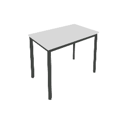 Slim Стол письменный на металлокаркасе С.СП-3.1 Серый/Антрацит металл 980*600*750