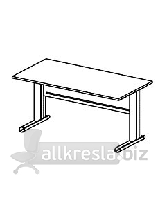 Купить эрго rus стол письменный на металлокаркасе глубина - 800 мм ем-115 (1600х800х760)
