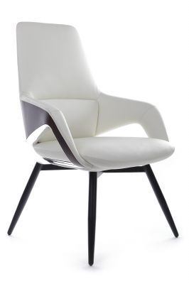 Кресло FK005-С Белый (6207) натуральная кожа