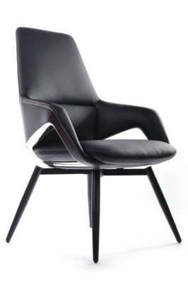 Кресло FK005-С Чёрный (A8) натуральная кожа