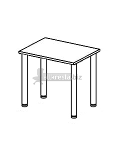 Купить эрго rus стол письменный на п-образном каркасе (труба круглого сечения d=40 мм) глубина - 60 см еr01.0903 (800x600x760)