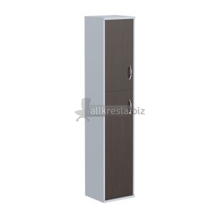 IMAGO Шкаф колонка с глухой малой и средней дверьми СУ-1.8(L) Венге Магия/Металлик