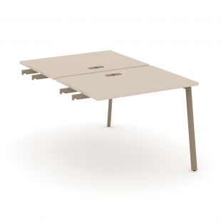 Estetica Двойной стол приставка к опорным тумбам ES.D.SPR-1-LP Капучино/Латте металл 980*1500*750