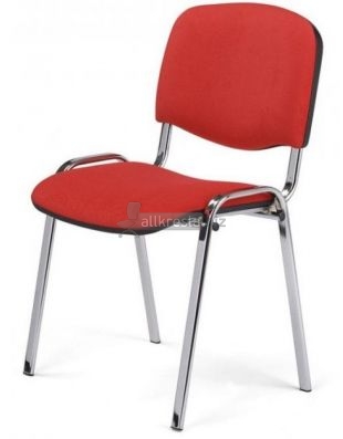ИСО Хром хромированный стул - Красная ткань(от 3 шт.)