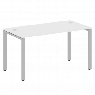 Metal System Стол письменный на П-образном м/к БП.СП-3 Белый/Серый металл 1400*720*750