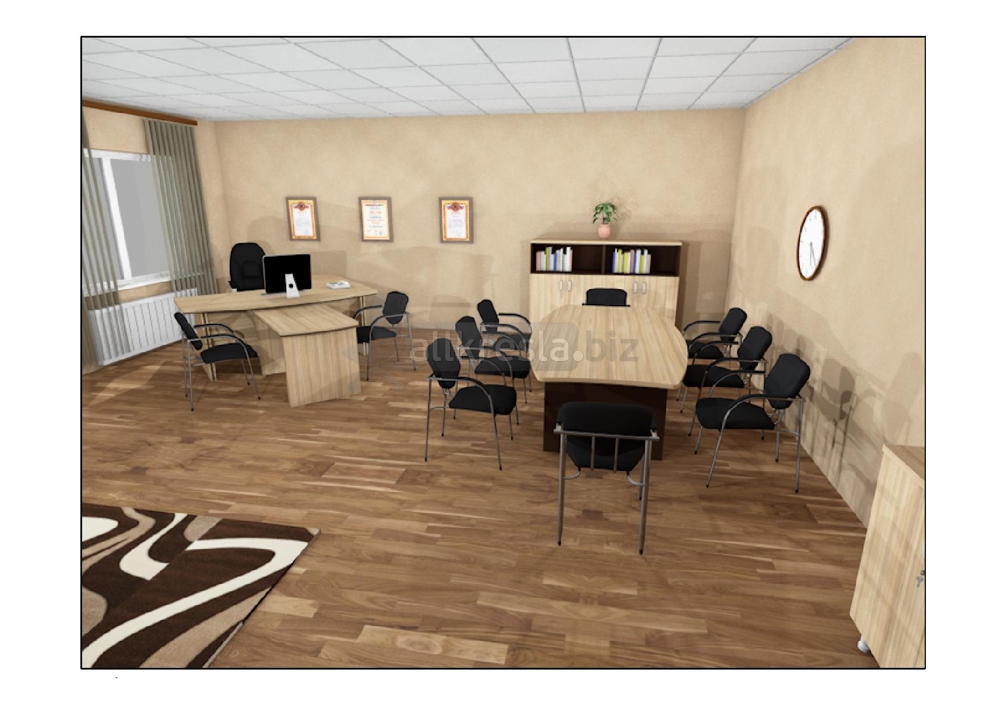 Дизайн проект 000045 - Расстановка мебели в офисном кабинете